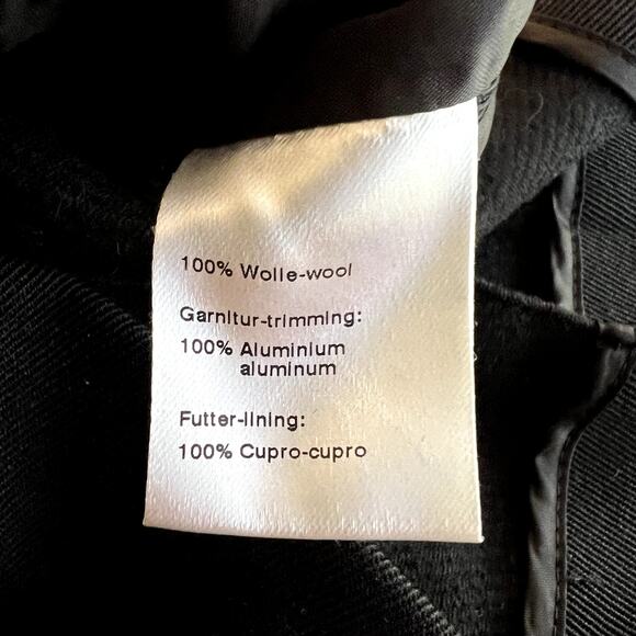 Akris Punto Grommet Cropped Jacket Women 4 Black Wool Studded Blazer Luxury - Picture 14 of 15